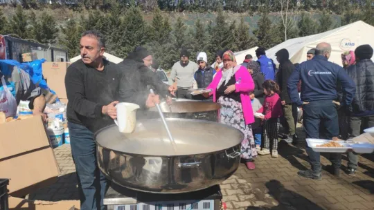 Develi'den Kahramanmaraş'ta aşevi desteği