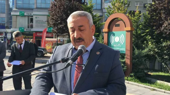 Develili Muhtar Ganioğlu 'Cani İsrail'in Filistin'e yaptığı zulmü şiddetle kınıyoruz'