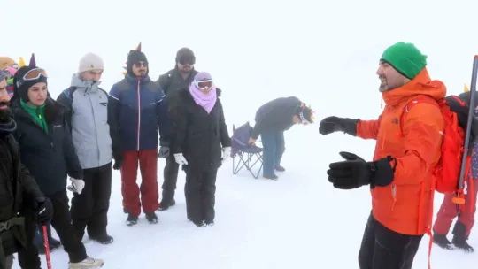 Doktorlar Erciyes'te kendilerini afetlere hazırlıyor