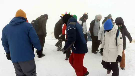 Doktorlar Erciyes'te kendilerini afetlere hazırlıyor