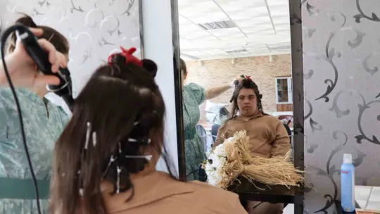 Down sendromlu Büşra'nın gelinlik hayali gerçek oldu