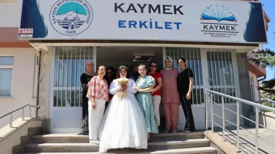 Down sendromlu Büşra'nın gelinlik hayali gerçek oldu