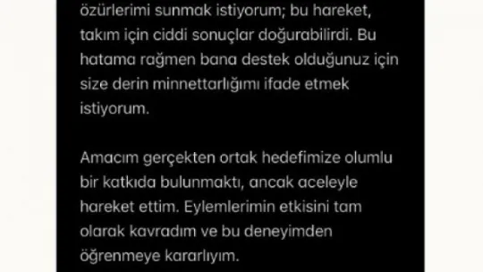 Duckens Nazon özür diledi
