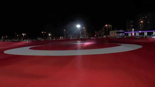 Dünyanın en büyük Türk Bayrağı 15 Temmuz'da yeniden açıldı