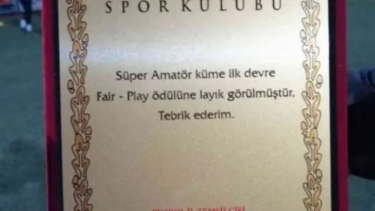 Erciyes Esen Makina 'en centilmen takım' seçildi