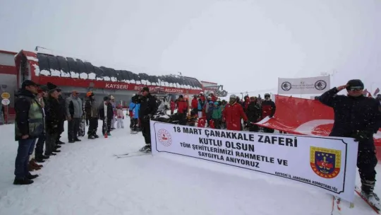 Erciyes Kapı'da Çanakkale Zaferi'nin 107. yılı kutlandı