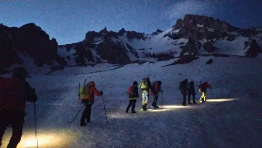 Erciyes Kuzey Buzul Zirve Tırmanışı başarıyla gerçekleştirildi
