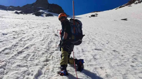 Erciyes Kuzey Buzul Zirve Tırmanışı başarıyla gerçekleştirildi