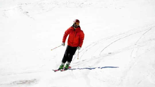 Erciyes'te baharda kayak keyfi