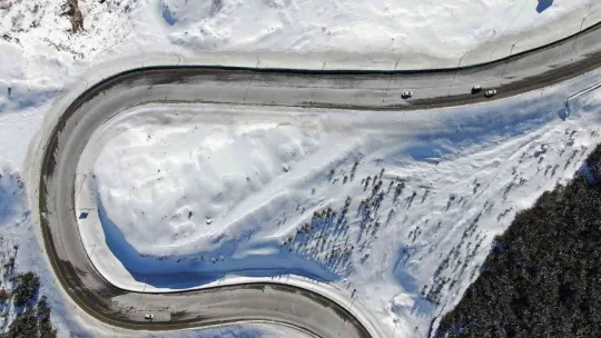Erciyes'te eşsiz kış güzelliği