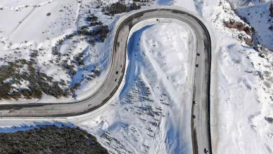 Erciyes'te eşsiz kış güzelliği