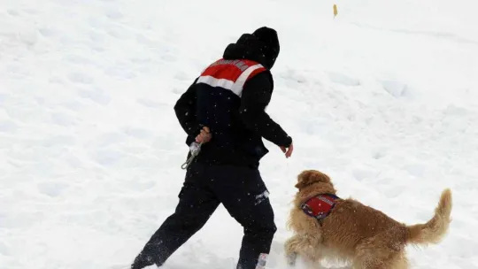 Erciyes'te gerçeğini aratmayan çığ tatbikatı