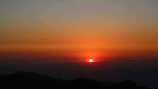 Erciyes'te gün batımı