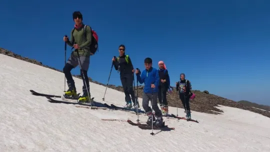 Erciyes'te Haziran ayında kayak keyfi