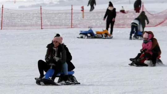 Erciyes'te insan seli
