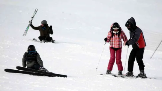 Erciyes'te insan seli