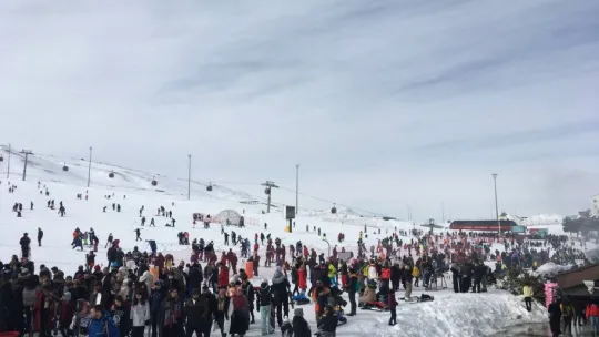 Erciyes'te insan seli