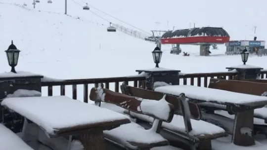 Erciyes'te kar kalınlığı 50 santimi buldu