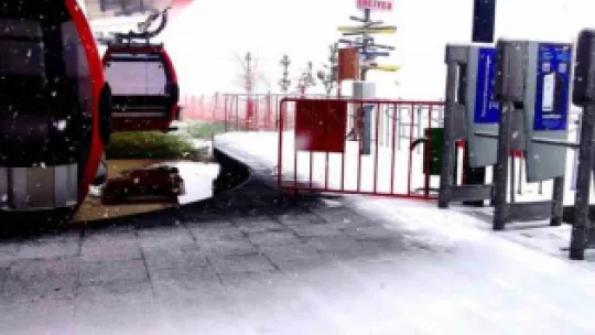 Erciyes'te kar sürprizi