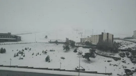 Erciyes'te Mayıs karı güzelliği