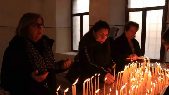 Ermenilerin Miçing ayininde Gazze için dua