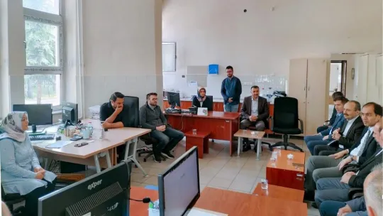 Erşan, evde sağlık hizmetleri personelini ziyaret etti