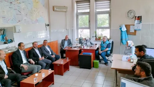 Erşan, evde sağlık hizmetleri personelini ziyaret etti