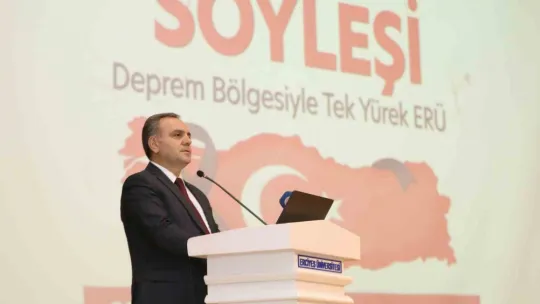 ERÜ'de 'Deprem Bölgesiyle Tek Yürek' konulu söyleşi düzenlendi
