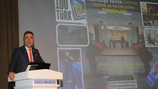 ERÜ'de 'Yurtdışı Yayın Üretme, Yazma ve Yayınlama Teknikleri' Konulu Konferans Düzenlendi