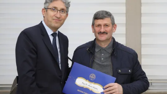 ERÜ'den Ödüllü akademisyenlere teşekkür