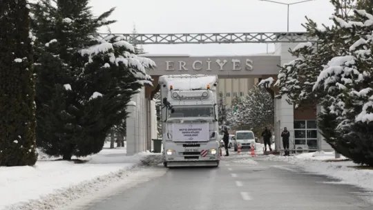 ERÜ'nün deprem bölgesine desteği sürüyor