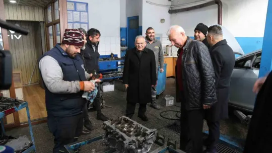 Esnaf dostu Başkan Büyükkılıç, sanayi esnafını ziyaret etti