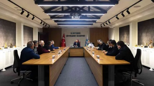 Felahiyeli muhtarlardan Başkan Büyükkılıç'a teşekkür ziyareti