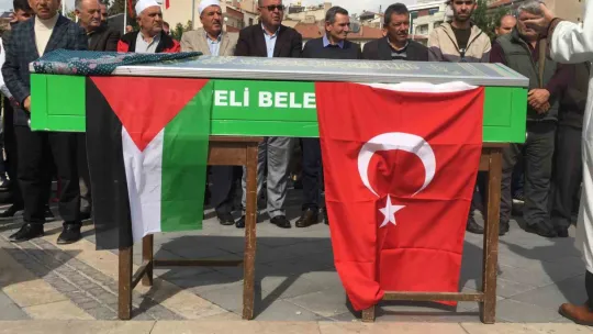 Filistin'de hayatını kaybedenler için Develi'de gıyabi cenaze namazı kılındı