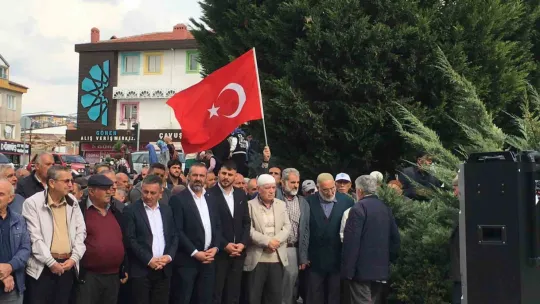 Filistin'de hayatını kaybedenler için Develi'de gıyabi cenaze namazı kılındı