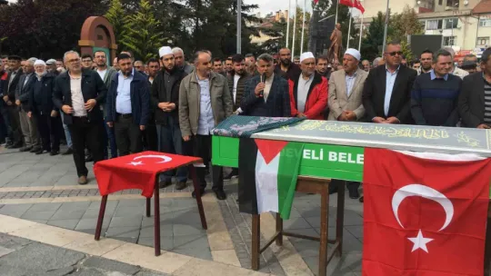 Filistin'de hayatını kaybedenler için Develi'de gıyabi cenaze namazı kılındı