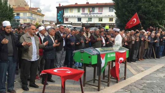 Filistin'de hayatını kaybedenler için Develi'de gıyabi cenaze namazı kılındı