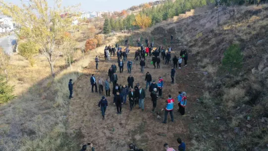 Hacılar'da bin 111 Fidan Toprakla Buluştu
