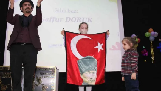 Hacılar'da çocuk etkinliği buluşmasına yoğun ilgi