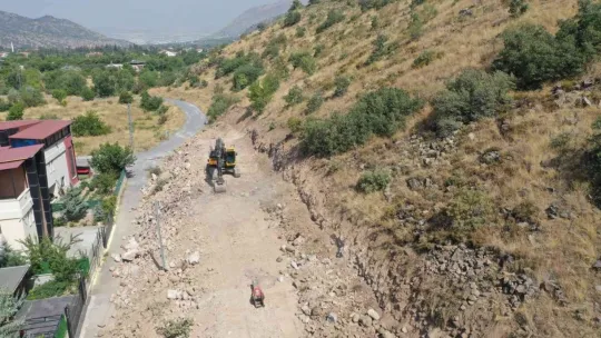 Hacılar'da imar yolu çalışmaları sürüyor