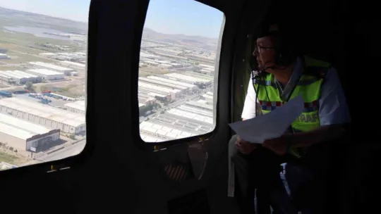 Helikopterli trafik denetimde 539 araç kontrol edildi