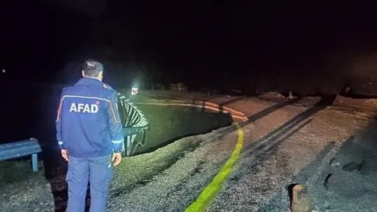 Heyelanda mahsur kalan 4 kişi kurtarıldı