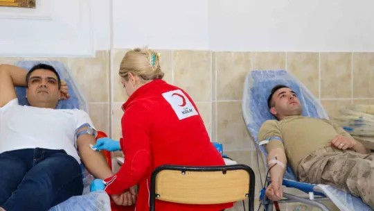 Jandarmadan kan bağışında farkındalık faaliyeti