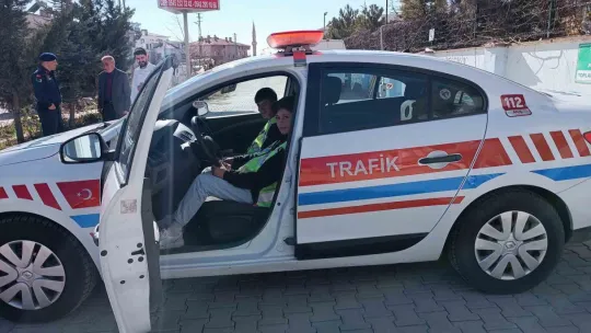 Jandarmadan özel öğrencilere trafik eğitimi