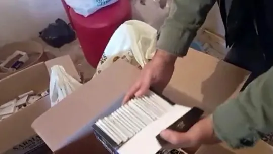 Kaçakçılık operasyonunda 20 bin adet dolu makaron ele geçirildi