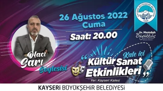 Kale İçi Kültür Sanat Etkinlikleri Kayserililerle buluşmaya devam ediyor