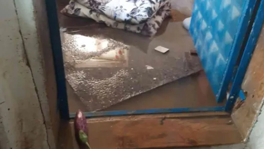 Kanal borusu patladı, evleri su bastı