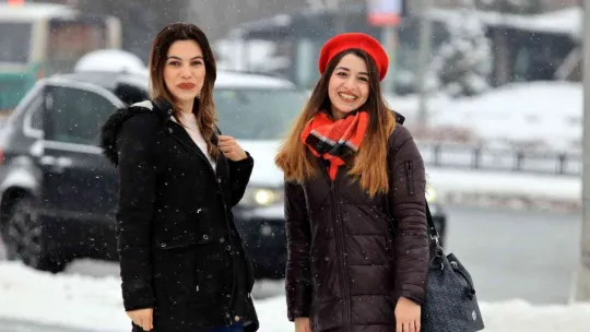 Kar, Kayseri'ye çok yakıştı