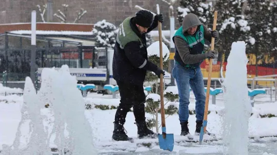 Kar, Kayseri'ye çok yakıştı