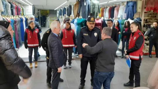 Karabörk, güven timlerini denetledi, esnafı ziyaret etti